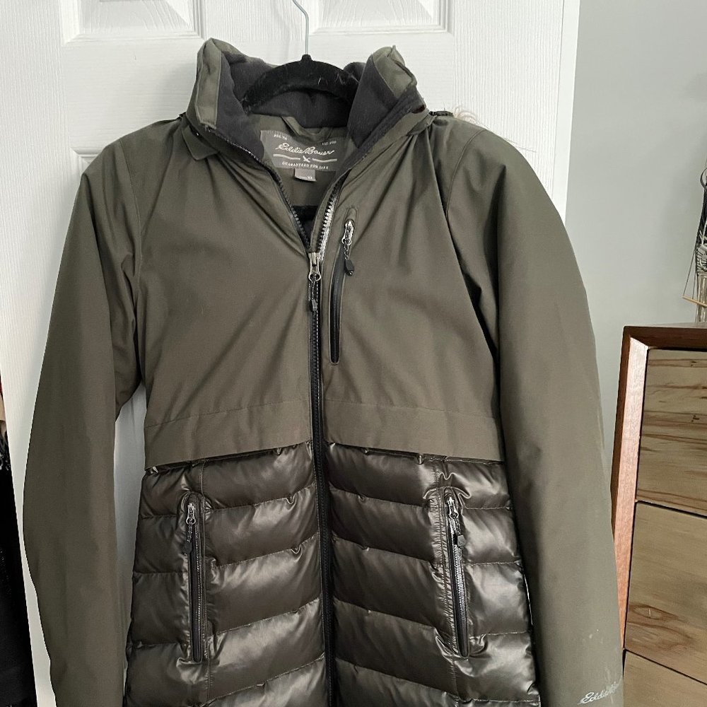 Eddie Bauer EverTherm® Down Crosstown Parka, forest green, x-small